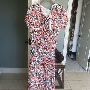 Boss Cotton Wrap Dress